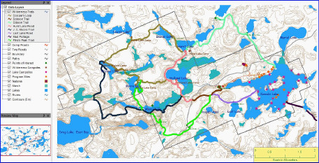Key Map of Outpost Campsites